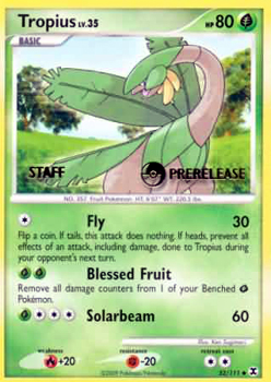 Tropius Staff (Pre-Release) - 52/111 - Uncommon - Pokemon Promo Cards