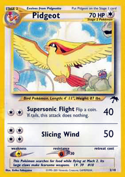 Pidgeot 2/18 Common Southern Islands Promo