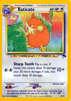 Raticate 6/18 Common Southern Islands Promo