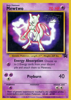 Mewtwo 3 WB 1st Movie Rare Promo