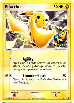 Pikachu 012 10th Anniversary Pokemon Promo