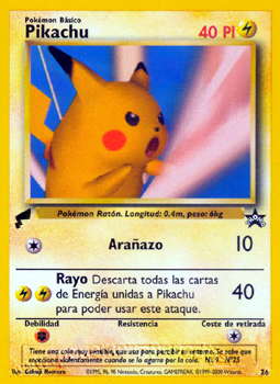 Pikachu 20 Chinese 2000 World Collection