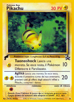 Pikachu Bumblebee 27 Italian 2000 World Collection