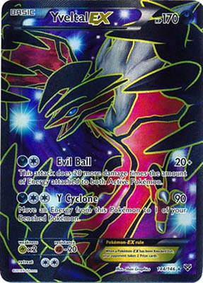 Pokemon Trading Card Game Yveltal EX 144 Full Art Holo XY Pokemon