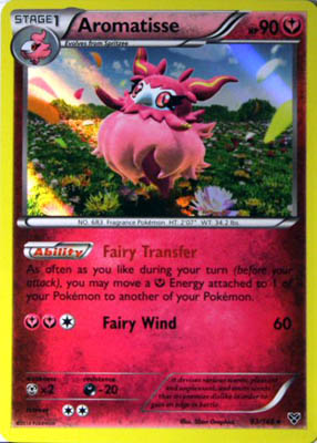 Pokemon Trading Card Game Aromatisse 93/146 Holo Rare XY Pokemon