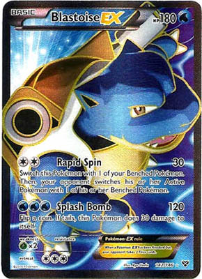 Pokemon Trading Card Game Blastoise EX 29/146 Full Art Holo XY Pokemon
