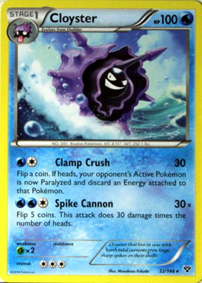 Pokemon Trading Card Game Cloyster 32/146  Rare XY Pokemon