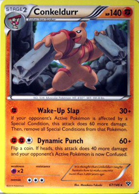 Pokemon Trading Card Game Conkeldurr 67/146 Rare XY Pokemon