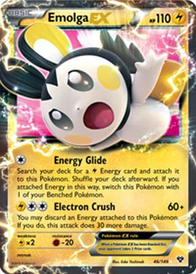 Pokemon Trading Card Game Emolga EX 42/146 Holo XY Pokemon