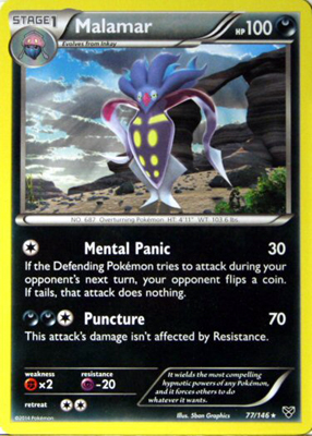 Pokemon Trading Card Game Malamar 77/146 Rare XY Pokemon