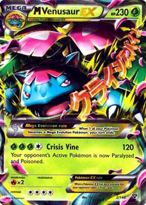 Pokemon Trading Card Game Venusaur EX 141 Full Art Holo XY Pokemon