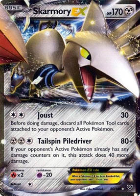 Pokemon Trading Card Game Skarmory EX 80 Holo XY Pokemon