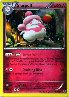 Pokemon Trading Card Game Slurpuff 95/146 Holo Rare XY Pokemon