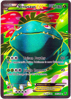 Pokemon Trading Card Game Venusaur EX 141 Full Art Holo XY Pokemon