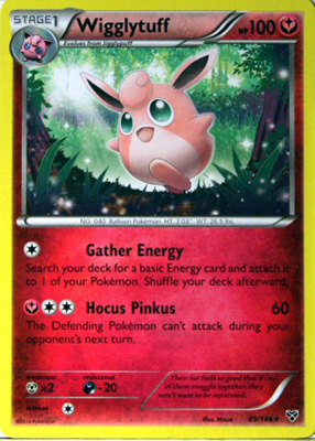 Pokemon Trading Card Game Wigglytuff 89/146 Rare XY Pokemon