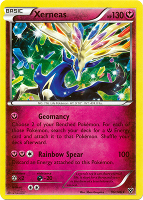 Pokemon Trading Card Game Xerneas 96/146 Shattered Holo Rare XY Pokemon