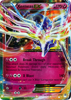 Pokemon Trading Card Game Xerneas EX XY07 Holo Ultra Rare XY Pokemon